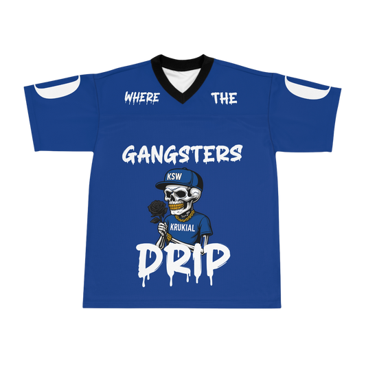 Krukial 1v1 Where The Gangsters Drip Unisex Football Jersey